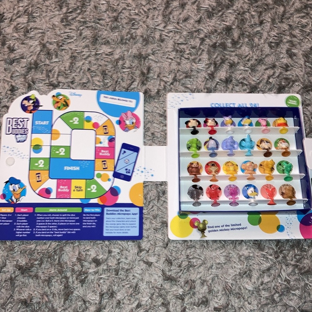 40! Disney Micro Popz Best Buddies Micro Pops box game collectors album - Picture 8 of 9